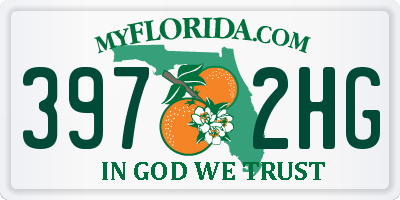 FL license plate 3972HG