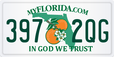 FL license plate 3972QG