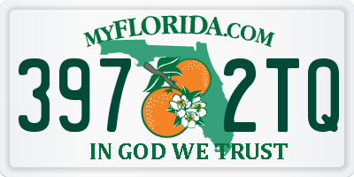 FL license plate 3972TQ