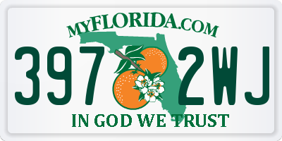 FL license plate 3972WJ