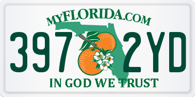 FL license plate 3972YD