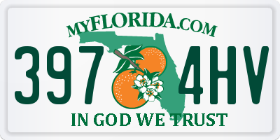 FL license plate 3974HV
