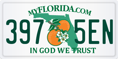 FL license plate 3975EN