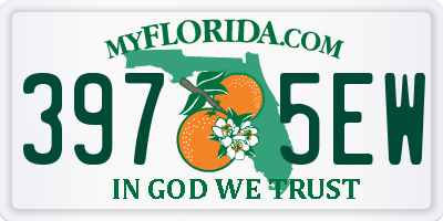 FL license plate 3975EW