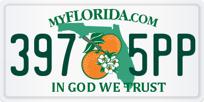 FL license plate 3975PP