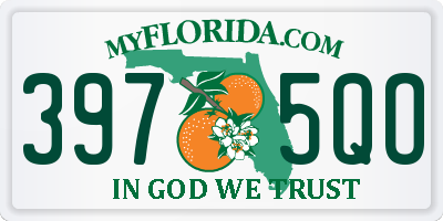 FL license plate 3975QO