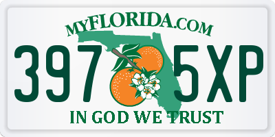 FL license plate 3975XP