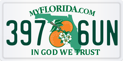 FL license plate 3976UN