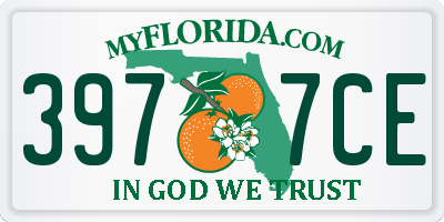 FL license plate 3977CE