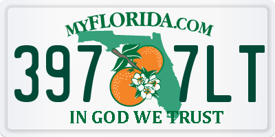 FL license plate 3977LT