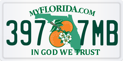 FL license plate 3977MB