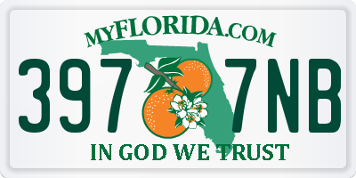 FL license plate 3977NB