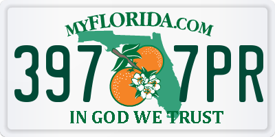 FL license plate 3977PR