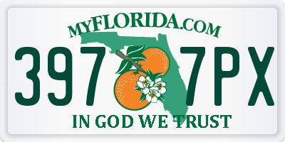 FL license plate 3977PX