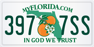 FL license plate 3977SS