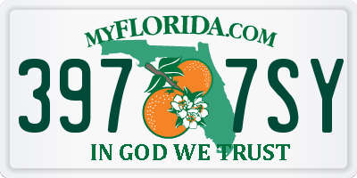 FL license plate 3977SY