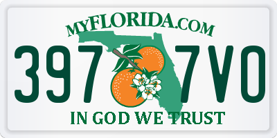FL license plate 3977VO