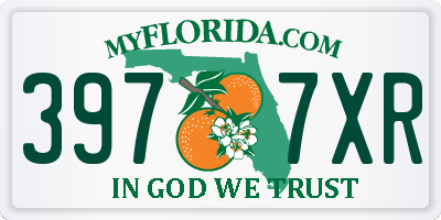 FL license plate 3977XR