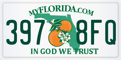 FL license plate 3978FQ
