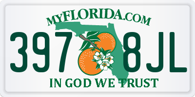 FL license plate 3978JL