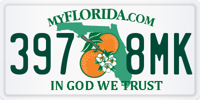 FL license plate 3978MK