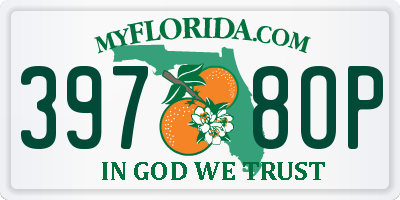 FL license plate 3978OP