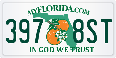 FL license plate 3978ST