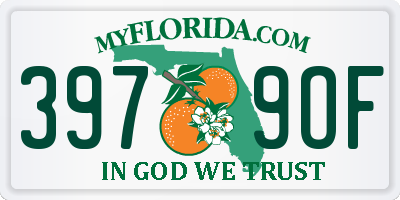 FL license plate 3979OF