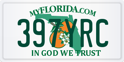 FL license plate 397YRC