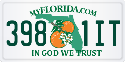 FL license plate 3981IT