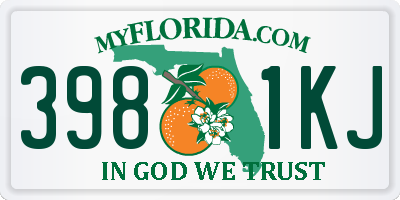 FL license plate 3981KJ