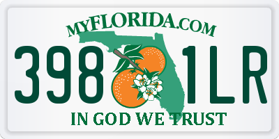 FL license plate 3981LR