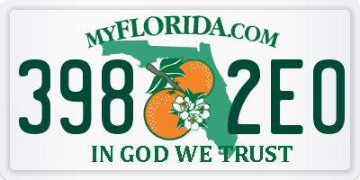 FL license plate 3982EO