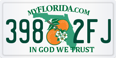 FL license plate 3982FJ