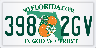 FL license plate 3982GV