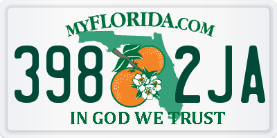 FL license plate 3982JA