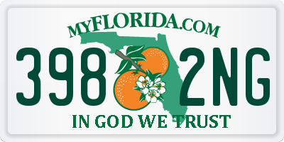 FL license plate 3982NG