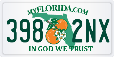 FL license plate 3982NX