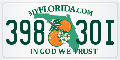 FL license plate 3983OI