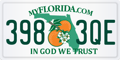 FL license plate 3983QE