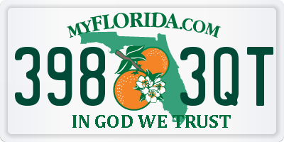 FL license plate 3983QT