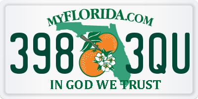 FL license plate 3983QU