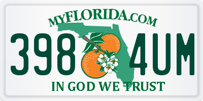 FL license plate 3984UM