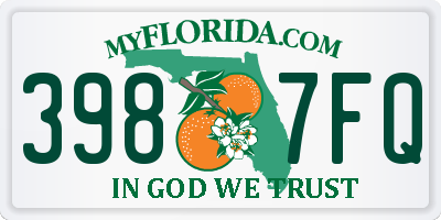 FL license plate 3987FQ