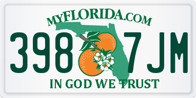 FL license plate 3987JM