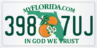 FL license plate 3987UJ