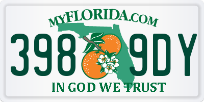 FL license plate 3989DY