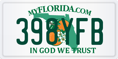 FL license plate 398YFB