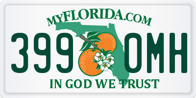 FL license plate 3990MH