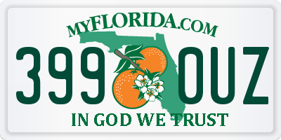 FL license plate 3990UZ